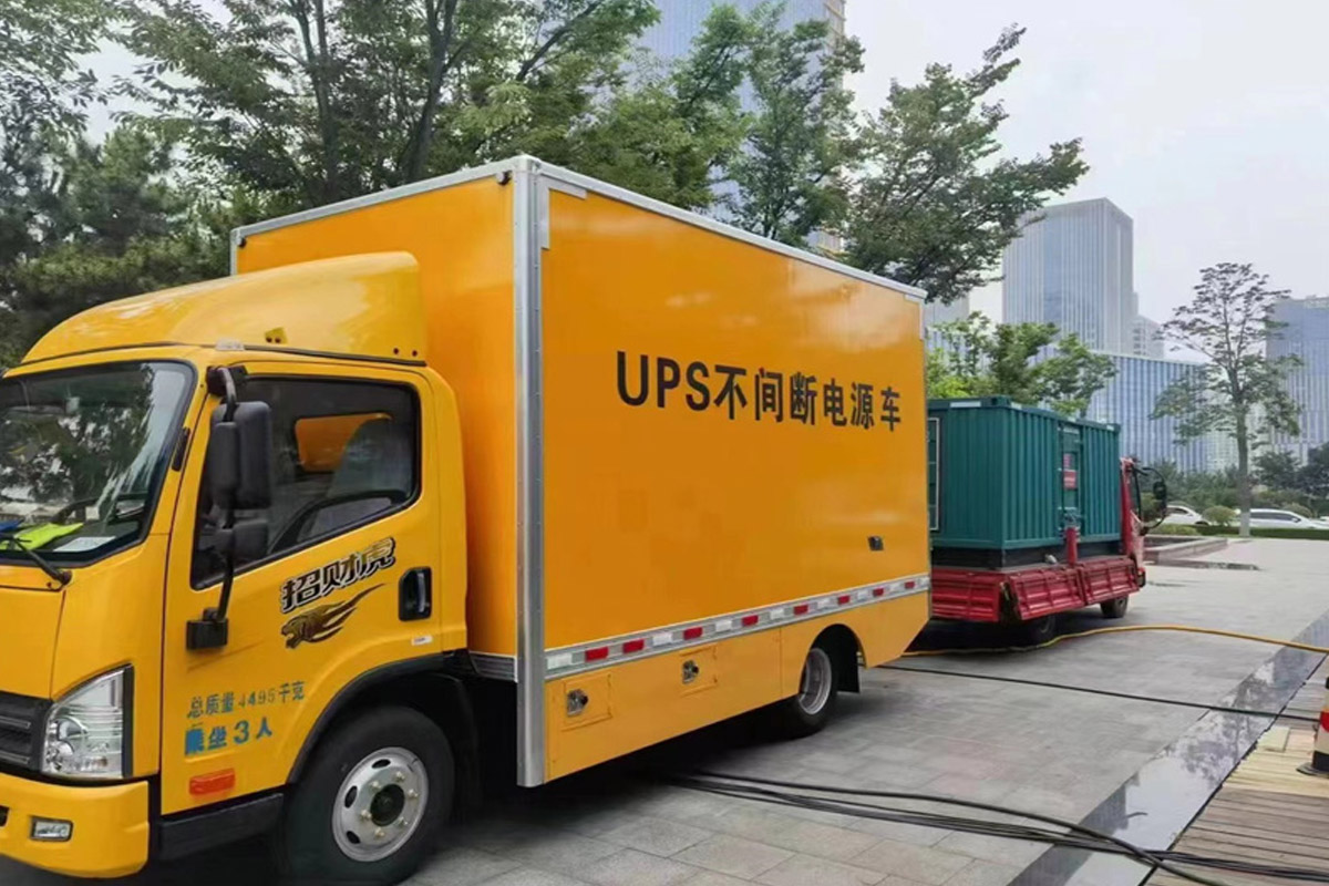襄州发电机租赁施工现场